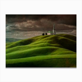 Church On A Hill Canvas Print