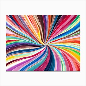 Colorful Swirl Abstract Painting Canvas Print