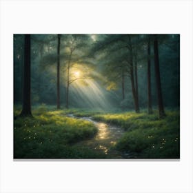 Forest In The Morning Canvas Print