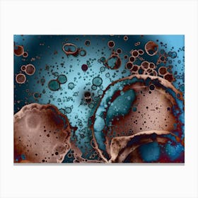 Blue Abstract Space Canvas Print