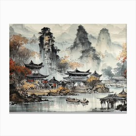 Chinese Landscape 5 Canvas Print