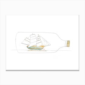 Ship In Bottle Canvas Print