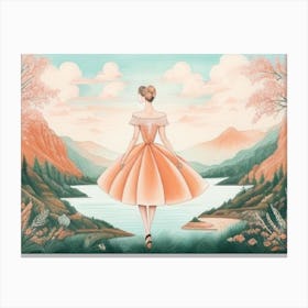 Ballerina Painting Canvas Print