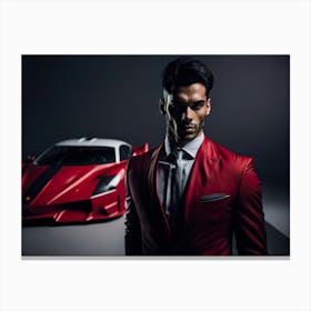 Bussinness Man Red (74) Canvas Print