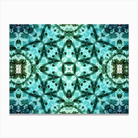 Modern Art Sky Blue Pattern 1 Canvas Print