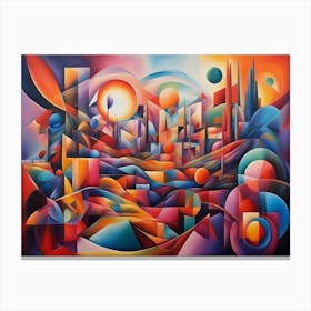 Abstract City Canvas Print