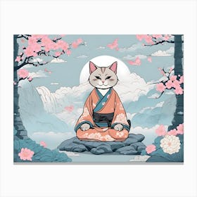 Zen Cat Canvas Print