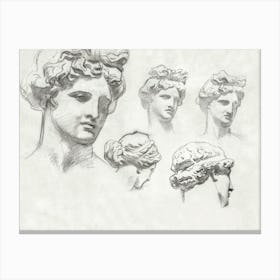 Studies For Apollo And The Muses, John Singer Sargent Canvas Print