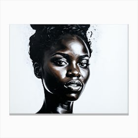 Mural Art Painting Of Beautiful Woman 39 Canvas Print