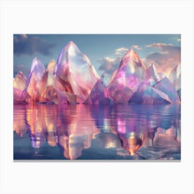 Icebergs Canvas Print