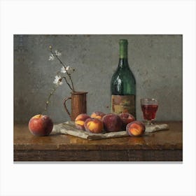 Peaches And Wine Canvas Print