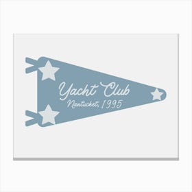 Yacht Club Blue Canvas Print