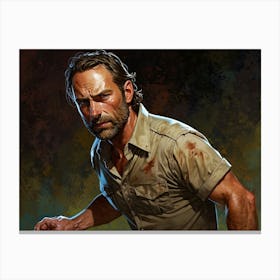 Rick Grimes Canvas Print