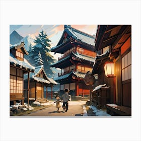 Asian Village Canvas Print