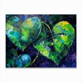 Heart Of Leaves 1 Canvas Print