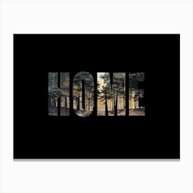 Home Poster Forest Photo Collage 8 Canvas Print