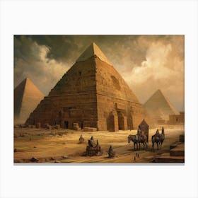 Pyramids Of Giza 2 Canvas Print