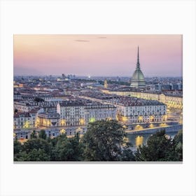 Turin Sunset Canvas Print