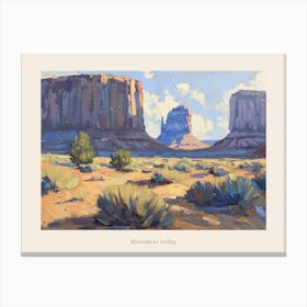 Western Landscapes Monument Valley 8 Poster Canvas Print