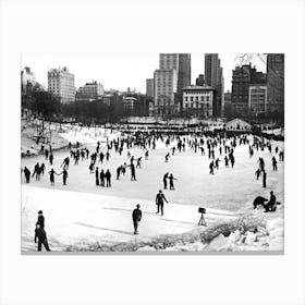 Central Park Winter Carnival New York New York Canvas Print
