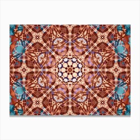 The Pattern Is A Brown Mandala Canvas Print