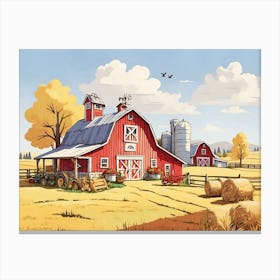 A Peaceful Life In The Countryside Canvas Print