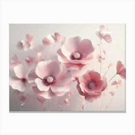 3d Flower Abstract Canvas Print