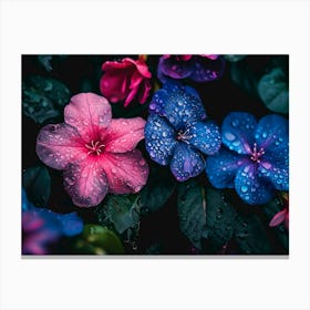 Flowers In The Rain Canvas Print