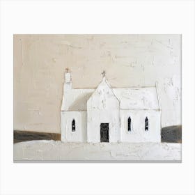 White Church 3 Canvas Print