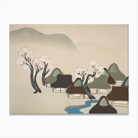 Birds From Momoyogusa –Flowers Of A Hundred Generations, Kamisaka Sekka (2) Canvas Print