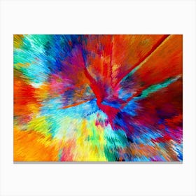 Acrylic Extruded Painting 14 Canvas Print