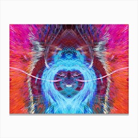 Psychedelic Heart 1 Canvas Print