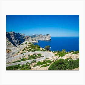 Cycling In Mallorca Canvas Print