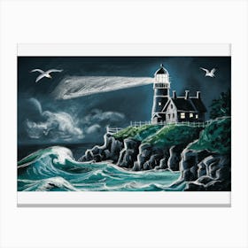 Whimsical Light: Stormy Night Canvas Print