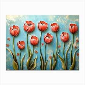 Red Tulips 1 Canvas Print