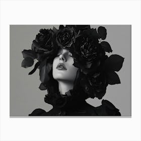 Black Roses Canvas Print