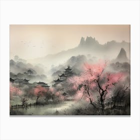 Chinese Landscape Painting 15 Canvas Print