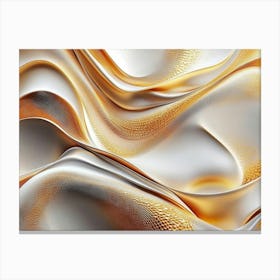 Abstract Gold And Silver Background Canvas Print