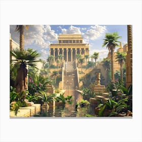 Egyptian Temple 7 Canvas Print