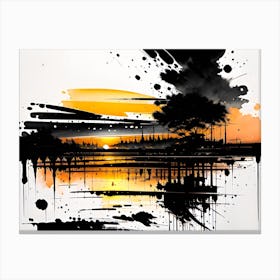 Abstract Painting Canvas Print