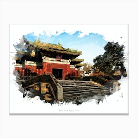 Beihai Park, Beijing, China Canvas Print