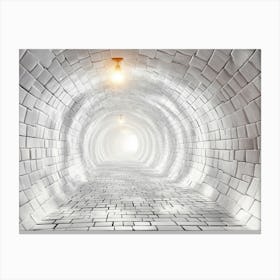 White Tunnel Canvas Print