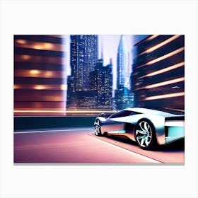 Futuristic Sports Car 7 Canvas Print