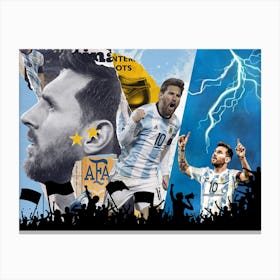 Argentina - Lionel Messi Canvas Print
