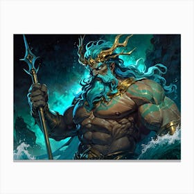 God Of The Sea 2 Canvas Print