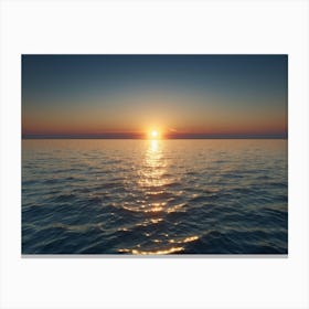 Sunrise Over The Ocean Canvas Print