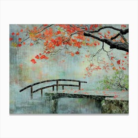 Rainy Day in a Japanese Garden # 2 Canvas Print