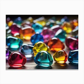 Colorful Gems 1 Canvas Print