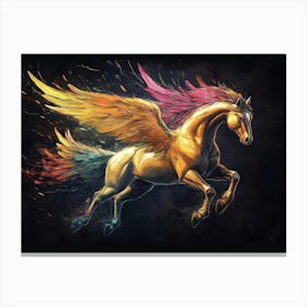 Pegasus Animal Abstract Stallion Canvas Print