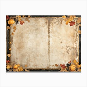 A Vintage Thanksgiving Themed Backdrop Illustrating The Fusion Of Rustic Material And Luxurious Ant (7) Canvas Print